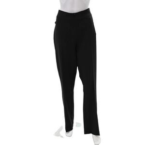 Estelle & Finn Womens High Rise Zip Front Flare Leg Pants Black Size 16